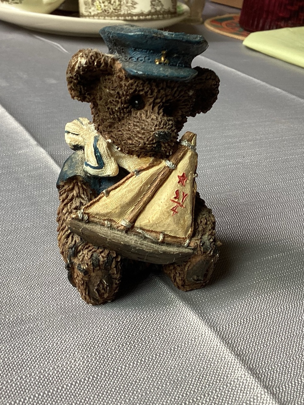 3/$30 Canasia Bear with Sailboat Figure